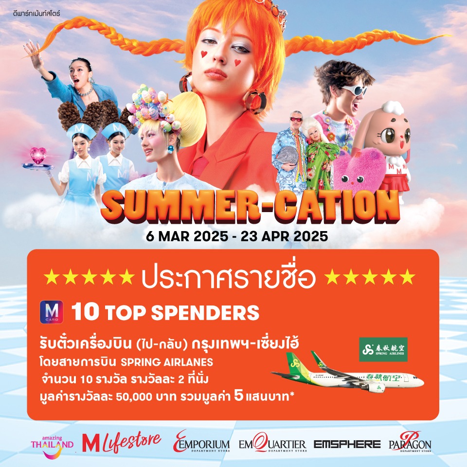 ประกาศรายชื่อผู้โชคดี รายการ Summer Cation