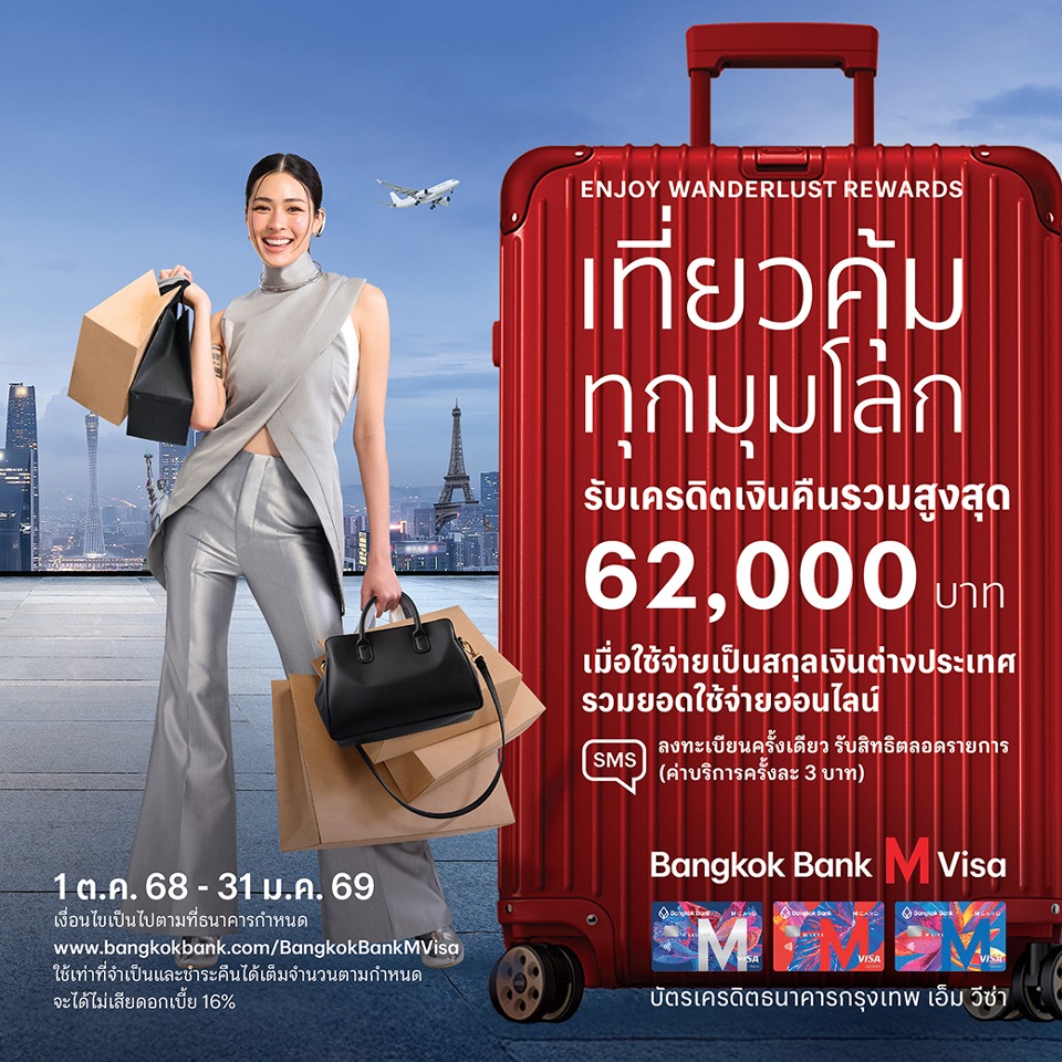 BANGKOK BANK M เที่ยวคุ้มทุกมุมโลก