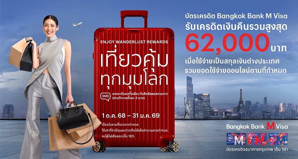 BANGKOK BANK M เที่ยวคุ้มทุกมุมโลก