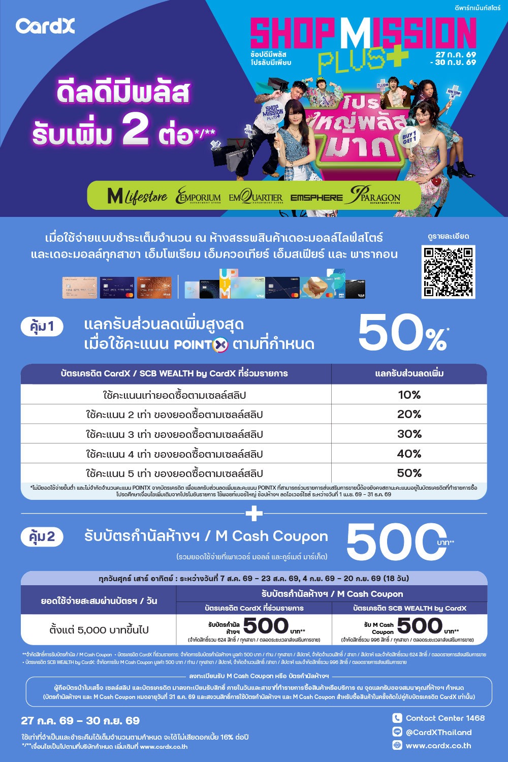 CardX Shop Mission Plus+ 2026