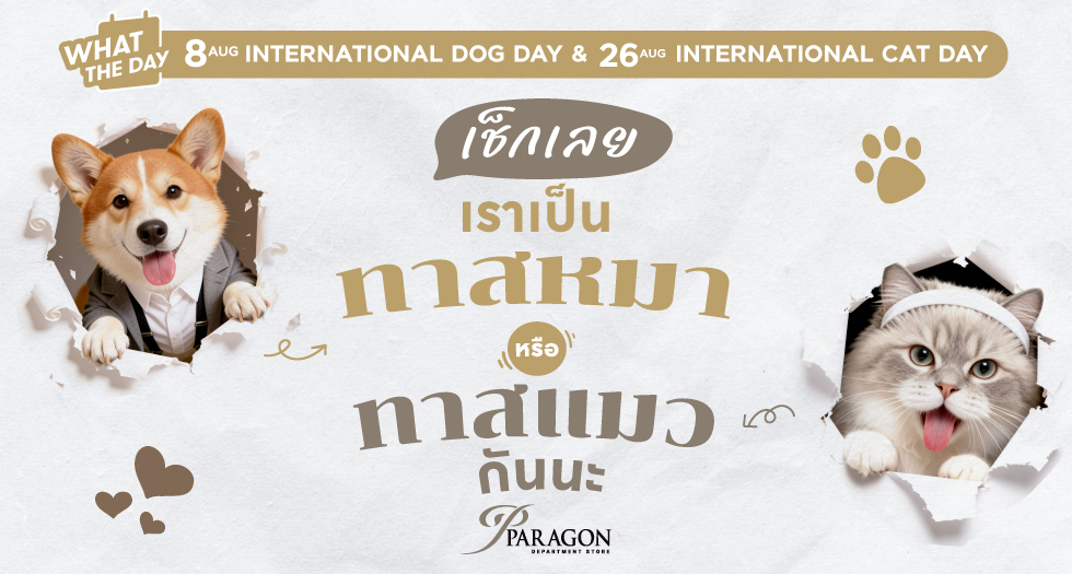 วันแมวโลก&วันสุนัขโลก เช็กเลยเราเป็นทาสหมาหรือทาสแมว 2026
