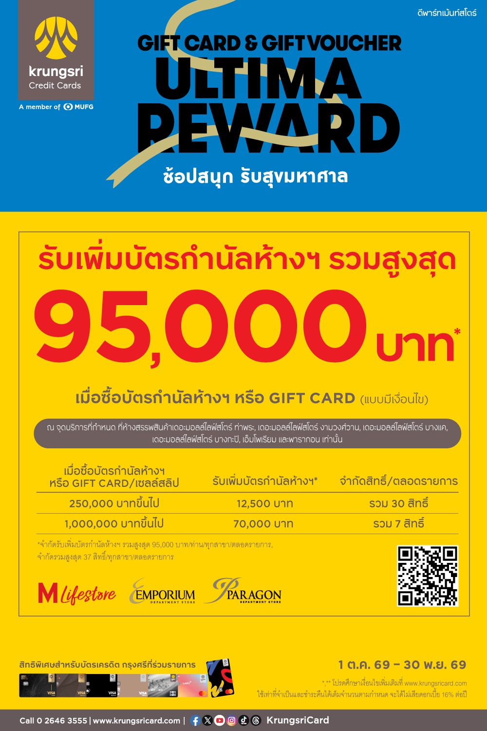 Krungsri Gift Card & Gift Voucher Ultima Reward 2026